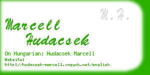 marcell hudacsek business card